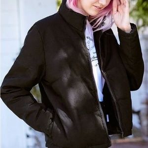 John Galt Macy Puffer Jacket in Black